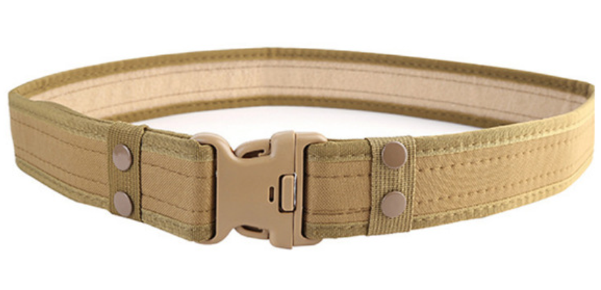 Men's Tactical Canvas Belt — Army Style, Quick Release Buckle