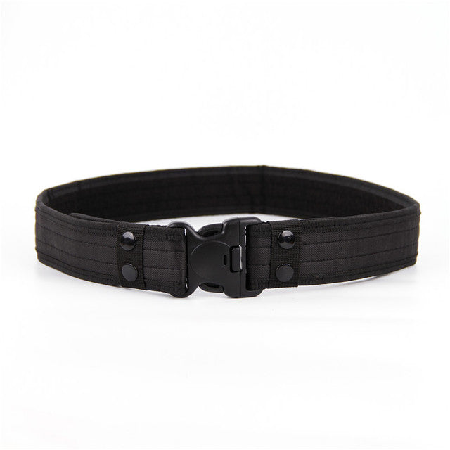Men's Tactical Canvas Belt — Army Style, Quick Release Buckle